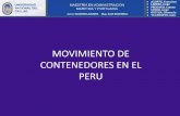 Movimiento de Contenedores en El Peru