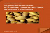 Seguridad Alimentaria en Ecuador Desde Un Enfoque de Acceso a Al