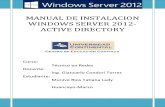 Manual de Instalación de Directorio Activo en Windows Server 2012-MuniveRios