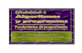 Fundamentos de Programación- Unidad 1 [Algoritmos y Programas]