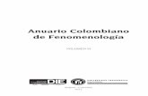 Anuario Colombiano de Fenomenologa Vol Vi