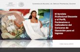Servicio Profesional Docente y El Perfil. CNSPD. SEP. Marzo 2014