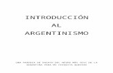 Introducción al argentinismo