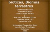 Biomas,Comunidades Bioticas,Biomas Terestres