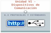 Unidad VI - Dispositivos de Comunicación - 6.3 Protocolos y Estándares