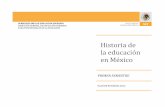 Historia de La Educacion en Mexico PROGRAMA CURSO LIC EDUCACION
