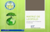 Exposicion Impacto Ambiental - Matriz de Leopold