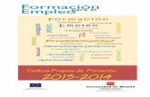 CATALOGO  CURSOS CENTRO DE FORMACIÓN PARA EL EMPLEO  2013-2014