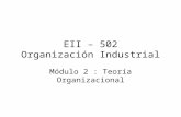 EII 502 Módulo 2 Teoría de la Administración