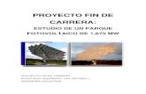 Estudio de Un Parque Fotovoltaico