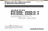 Manual Operacion Mantenimiento Excavadora Pc300 350lc Komatsu