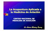 acupuntura y la medicina de aviación