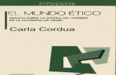 Cordua Carla - El Mundo Etico Hegel