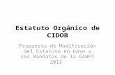 Estatuto Orgánico de CIDOB