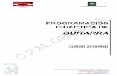 Programacion Didactica de Guitarra 10-11