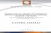 Manual Para El Control de Asistencia FEDERAL2013