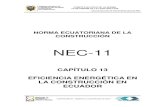 NEC2011-CAP.13-EFICIENCIA ENERGÉTICA EN LA CONSTRUCCIÓN EN ECUADOR-021412