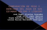 COMPARACIÓN DE PESO Y DENCIDAD DEL AGUA
