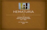 Hematuria 2013