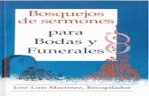 Bosquejo de Sermones Para Bodas y Funerales Jose Luis Martinez