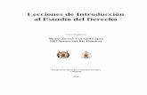 Lecciones de Introduccion Al Estudio Del Derecho - Maria Teresa Vizcaino Lopez