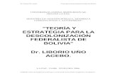 TEORÍA Y ESTRATEGIA PARA LA   DESCOLONIZACIÓN FEDERALISTA DE   BOLIVIA