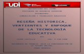 RESEÑA HISTORICA, VERTIENTES Y ENFOQUES DE LA TECNOLOGIA EDUCATIVA