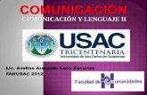 INTERFERENCIAS EN LA COMUNICACIÓN VERBAL (FAHUSAC 2012)