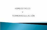 homeostasis y Termorregulación