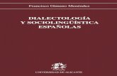 Dialectología y Sociolingüística españolas