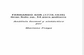 Analisis Gran Solo Op. 14 de Fernando Sor Por MARIANO FRAGA