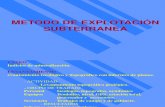 METODOS DE EXPLOTACIÓN SUBTERRÁNEA 060505