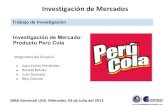 Investigación de Mercado. Caso Perú Cola