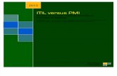Comparación grafica de PMI versus ITIL