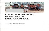 Istvan Meszaros - La Educacion Mas Allá del Capital