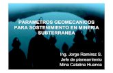 J-parametros Geomecanicos Para Sostenimiento en Mineria Subterranea