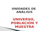 6.- UNIVERSO, POBLACIÓN Y MUESTRA