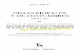 Tomo Ix - Obras Morales y de Costumbres - Plutarco - Sobre Los Animales Son Racionales - o Grilo