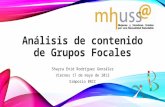 MHUSS@: Análisis de contenido de grupos focales