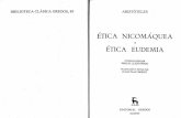089-Etica nicómaquea. Etica eudemia - Aristóteles.