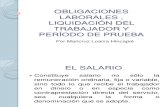 SALARIO Y PRESTACIONES SOCIALES y LIQUIDACION DEL