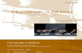 BOOKLET CD Homenaje a Albeniz. Concerto Malaga. Genuin Classics