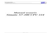 Manual de Usuario de Simatic S7-200 CPU 224