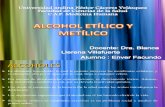 alcohól y metanól Farmacología