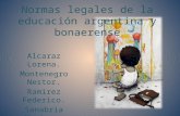 Normas legales  de la educación argentina 2015.