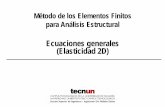 Ecuaciones Generales Del MEF en Elasticidad