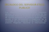 Decálogo del servidor ético publico 1