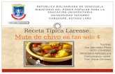 Receta Típica Larense:  MUTE DE CHIVO