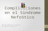 Complicaciones en el sindrome nefrótico