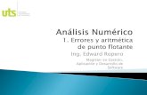 Análisis numérico 1. errores y aritmética de punto flotante